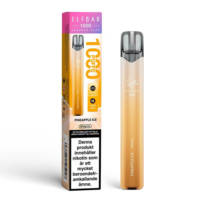 Elfbar 1000 – Pineapple Ice – Engångsvape – Produktbild