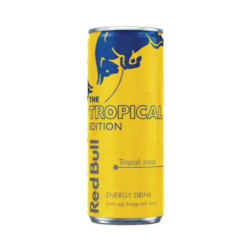Red Bull Tropical – 24-pack à 25 cl – komplett 24-pack med 24 burkar à 25 cl