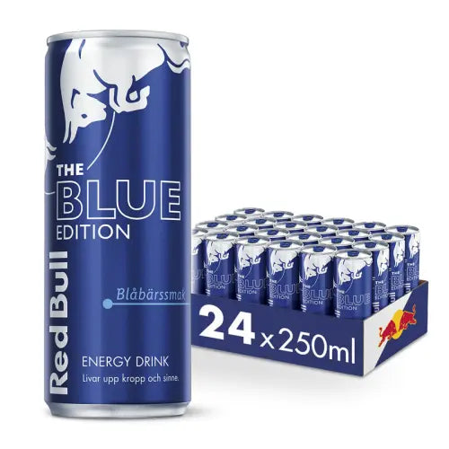 Red Bull Blue Edition – 24-pack à 25 cl – komplett 24-pack med 24 burkar à 25 cl