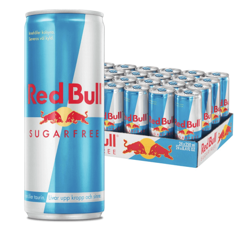 Red Bull Sugarfree – 24-pack à 25 cl – komplett 24-pack med 24 burkar à 25 cl