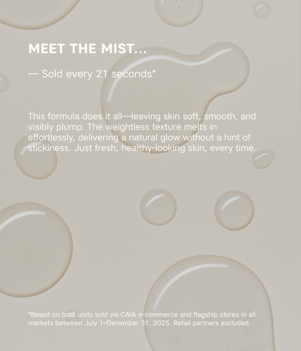 THAT DEWY LOOK LUMINOUS SETTING SPRAY – officiell produktbild från CAIA Cosmetics