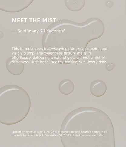 THAT DEWY LOOK LUMINOUS SETTING SPRAY – officiell produktbild från CAIA Cosmetics
