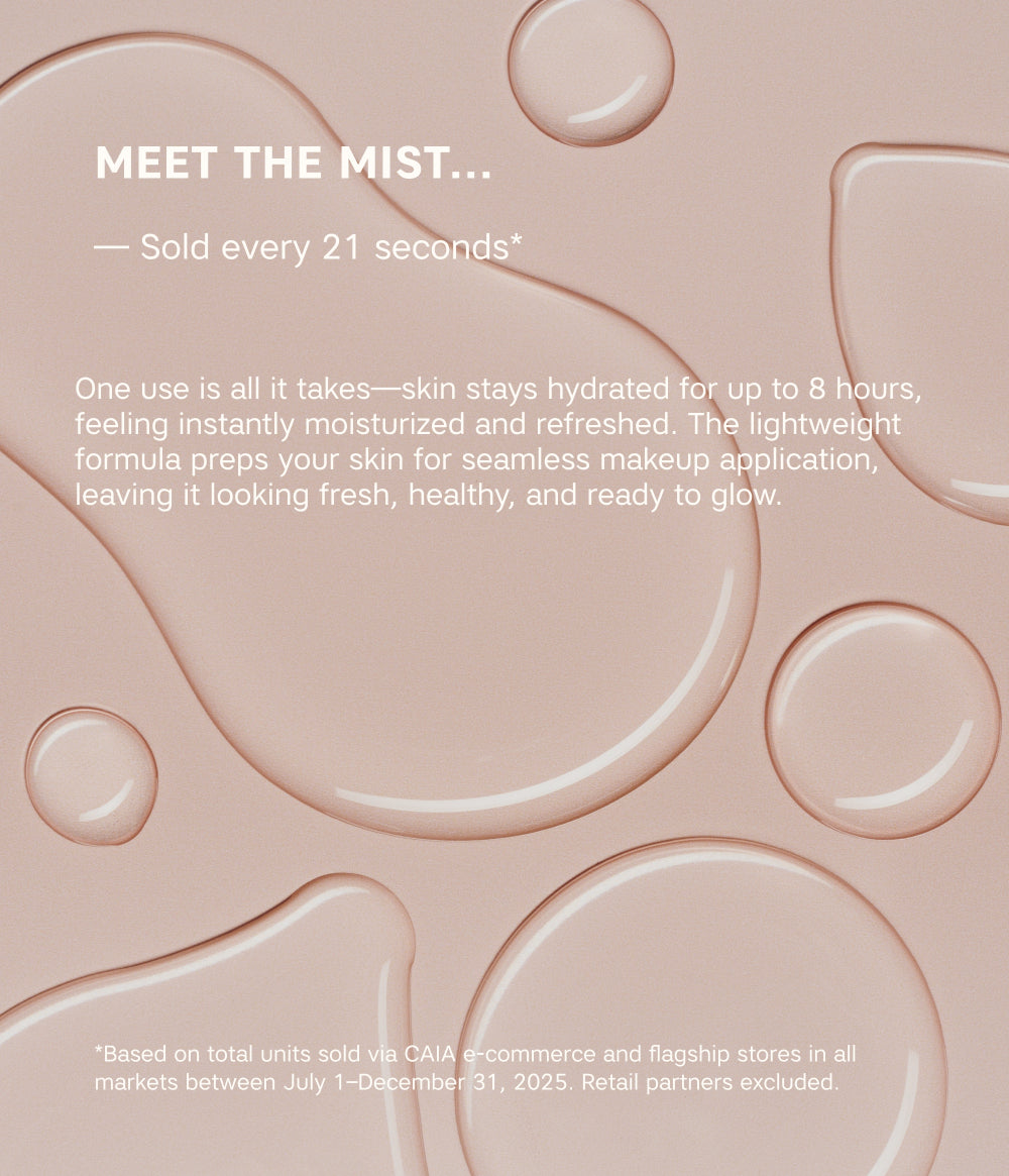 THAT EXTRA HYDRATION HYDRATING SETTING SPRAY – officiell produktbild från CAIA Cosmetics