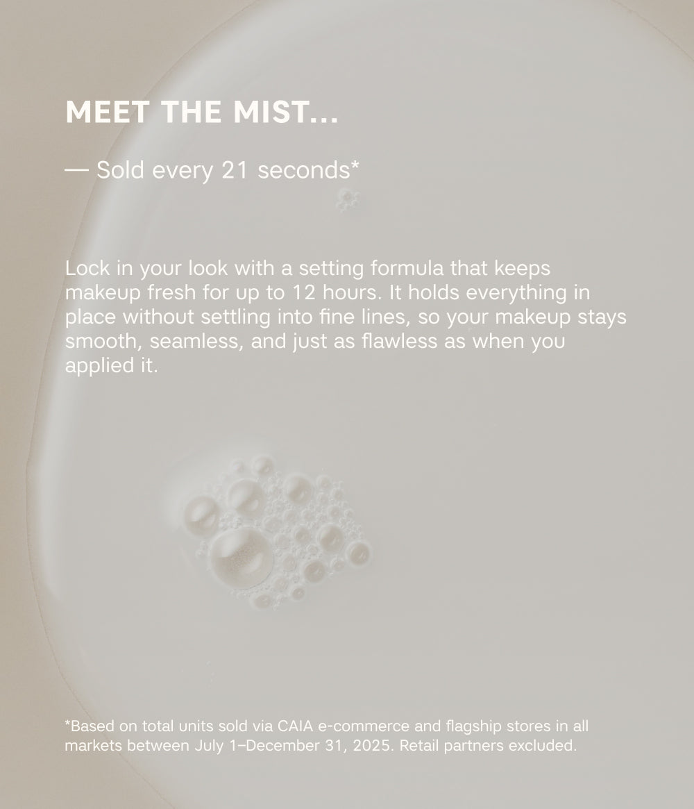 THAT EXTRA HOUR LONG LASTING SETTING SPRAY – officiell produktbild från CAIA Cosmetics