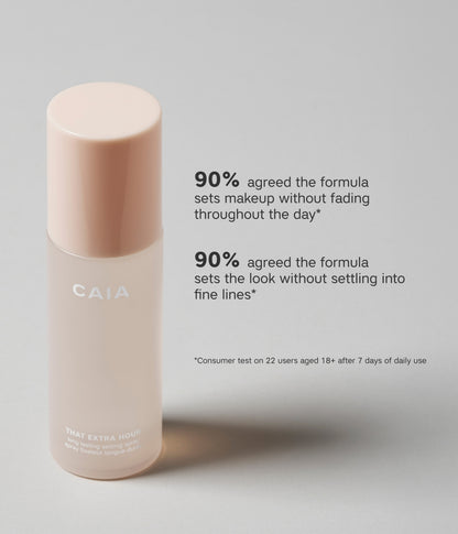 THAT EXTRA HOUR LONG LASTING SETTING SPRAY – officiell produktbild från CAIA Cosmetics