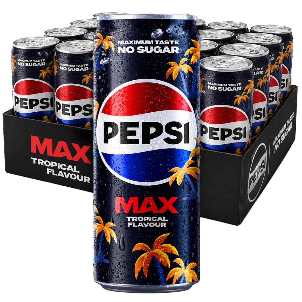 Pepsi Max Tropical 20-pack med 20 burkar à 33 cl