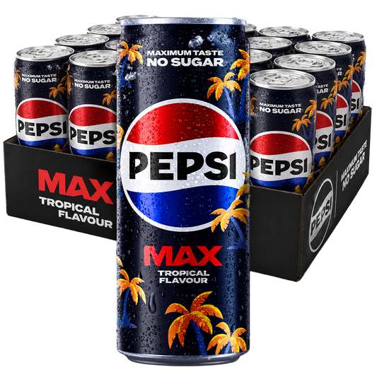 Pepsi Max Tropical 20-pack med 20 burkar à 33 cl