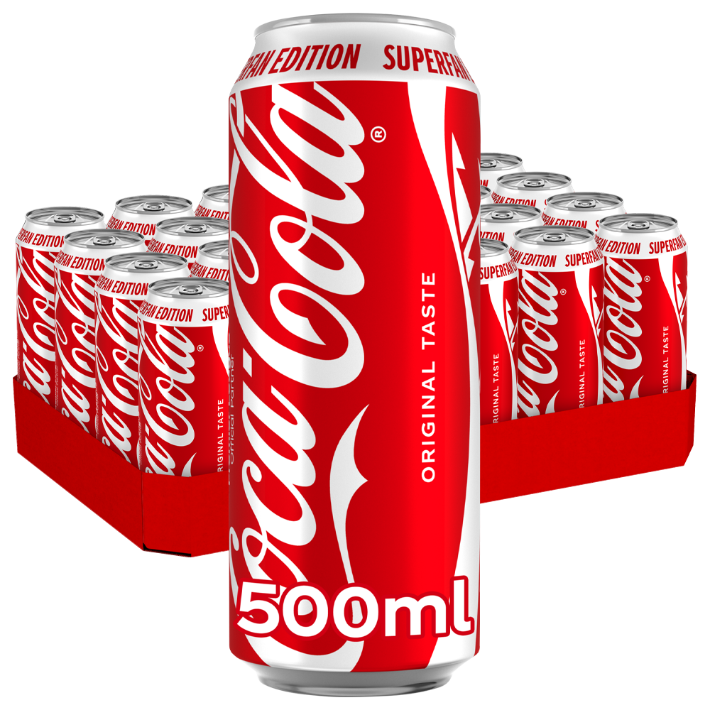 Coca-Cola 24-pack med 24 burkar à 500 ml