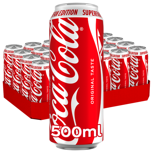 Coca-Cola 24-pack med 24 burkar à 500 ml