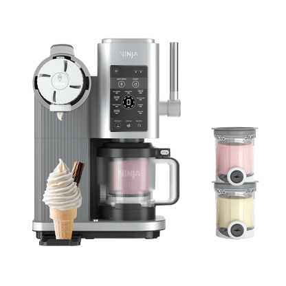 Ninja Creami Scoop & Swirl 13-i-1 mjukglass- och glassmaskin NC701EU med 2 behållare – officiell produktbild från Ninja