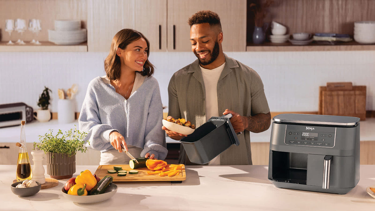 Ninja 6-i-1-airfryer med dubbla zoner på 7,6 l DZ300EU – officiell produktbild från Ninja