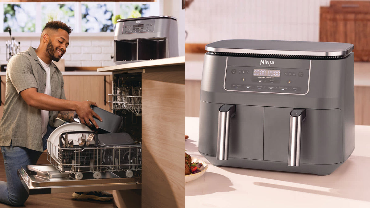 Ninja 6-i-1-airfryer med dubbla zoner på 7,6 l DZ300EU – officiell produktbild från Ninja