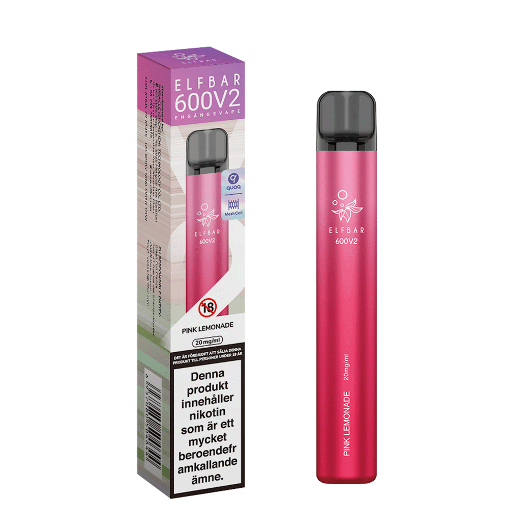 ELF BAR V2 Mesh – Pink Lemonade – Engångsvape – Produktbild