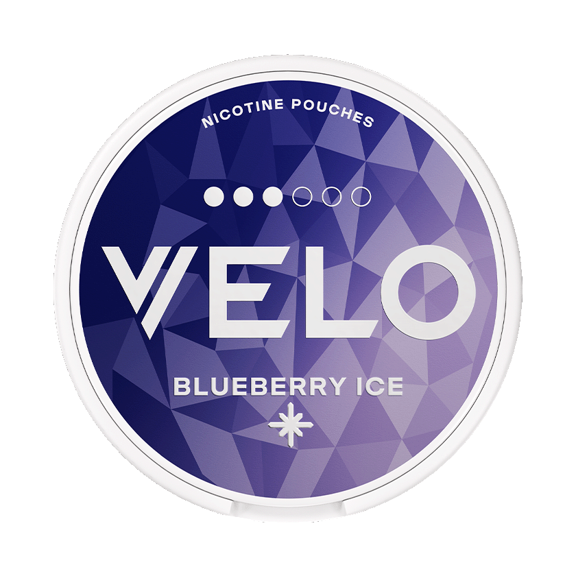 VELO Blåbär Ice 8mg – 5-pack med nikotinpåsar