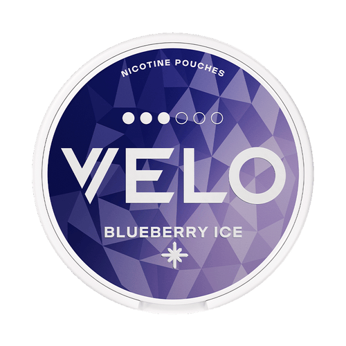 VELO Blåbär Ice 8mg – 5-pack med nikotinpåsar