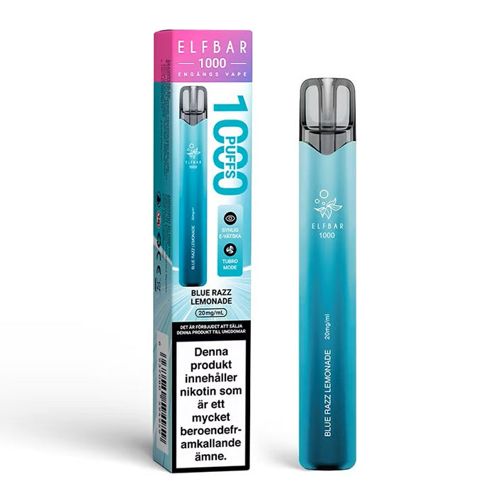 Elfbar 1000 – Blue Razz Lemonade – Engångsvape – Produktbild