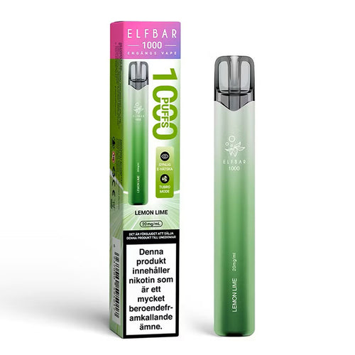 Elfbar 1000 – Lemon Lime – Engångsvape – Produktbild
