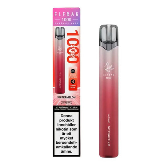 Elfbar 1000 – Watermelon – Engångsvape – Produktbild